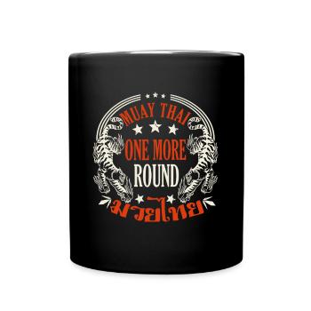 Muay Thai Un autre cadeau de boxe thaïlandaise ronde - Mug uni - noir - Devant