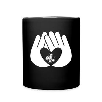 Welding Heart Hand Hands Love - Full Colour Mug - black - Front
