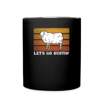 Let’s Go Butin' Mouton Vintage Mouton Cadeau - Mug uni - noir - Devant