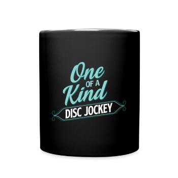 DJ Einzigartiger Disc Jockey - Tasse einfarbig - Schwarz - Vorne