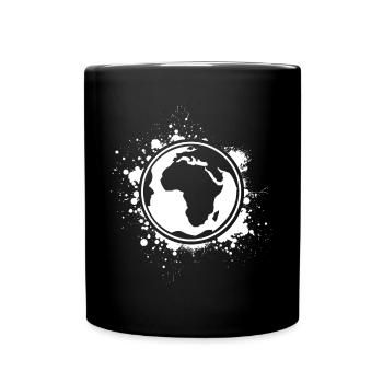 Le globe terrestre - Mug uni - noir - Devant