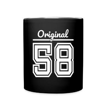 1958 Year of birth, year of birth / 58th birthday, age - Full Colour Mug - black - Front