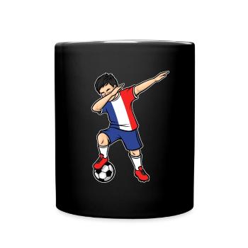 Dabbing Joueur de football Garçon France Football - Mug uni - noir - Devant