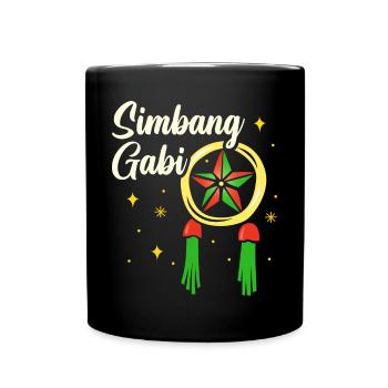 Pinoy Christmas Design für stolze Filipinos - Tasse einfarbig - Schwarz - Vorne