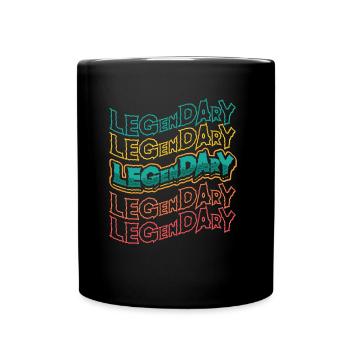 Fitnessstudio Bodybuilding Bein Tag - Tasse einfarbig - Schwarz - Vorne