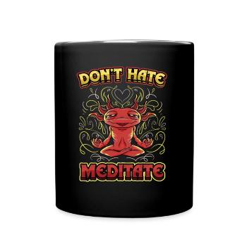 Don't Hate Meditate Kundalini Yoga - Full Colour Mug - black - Front