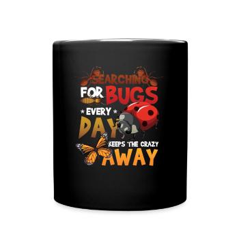 Recherche d’insectes - Mug uni - noir - Devant