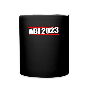 ABI 2023 Abitur 2023 Geschenkidee Abschlussklasse - Tasse einfarbig - Schwarz - Vorne