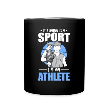 Fishing Sport Athlete Frogfish Fishing Fishing - Full Colour Mug - black - Front