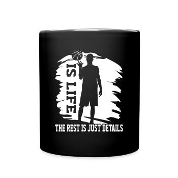 Basketball Is Life Rest Is Détails Basketball Player - Mug uni - noir - Devant