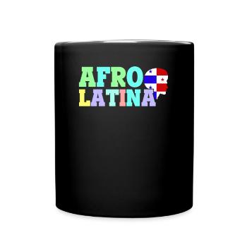 Afro Latina Panama Latinas Lateinamerikanisch - Tasse einfarbig - Schwarz - Vorne