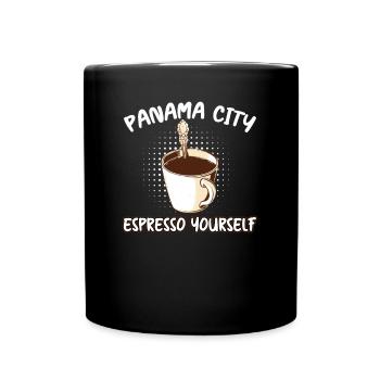 Panama City Espresso Yourself Amateur de café - Mug uni - noir - Devant