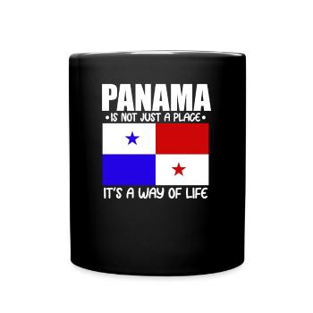 Panama Way Of Life Panamanian Flagge Geschenk - Tasse einfarbig - Schwarz - Vorne
