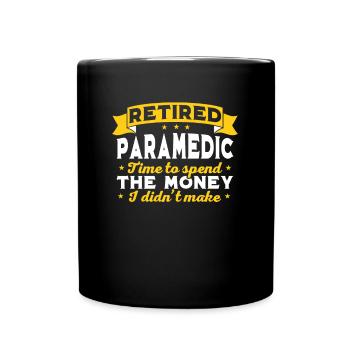 Paramedic retired, retired - Full Colour Mug - black - Front