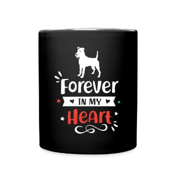Irish Terrier Forever in My Heart - Full Colour Mug - black - Front