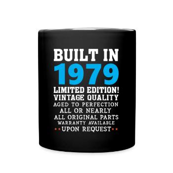 Construit en 1979 - Mug uni - noir - Devant