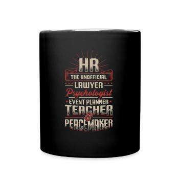 Ressources humaines RH - Mug uni - noir - Devant