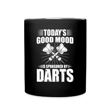 Darts Darts Darts Darts Team Darts Event - Full Colour Mug - black - Front