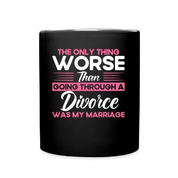 Ex Partner Divorce Divorced gift - Full Colour Mug - black - Front