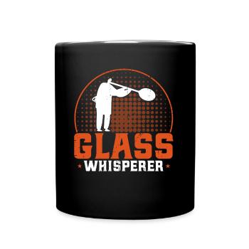 Glasblasen Glasbläser Glasbläser Geschenk - Tasse einfarbig - Schwarz - Vorne