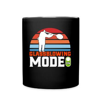 Glassworker Glass blowing Cadeau de soufflage de verre - Mug uni - noir - Devant
