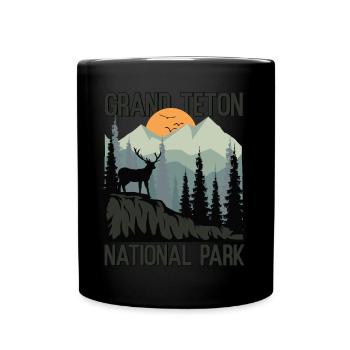 Parc national de Grand Teton Mountains Wilderness - Mug uni - noir - Devant