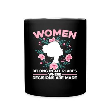 Feminismus Rechte der Frauen Feministisch Geschenk - Tasse einfarbig - Schwarz - Vorne