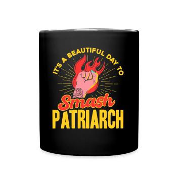 Gleichberechtigung der Geschlechter Feminismus Rec - Tasse einfarbig - Schwarz - Vorne