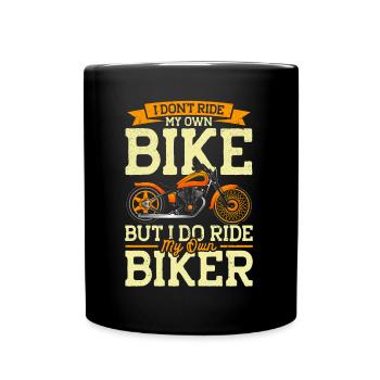 Motorcycle Rider Chopper Motorcycle Gift - Full Colour Mug - black - Front