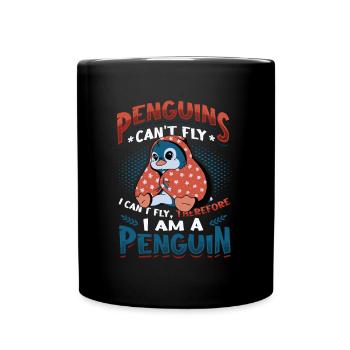 Penguins can't fly - Full Colour Mug - black - Front