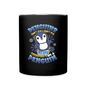 Penguins can't fly - Full Colour Mug - black - Front