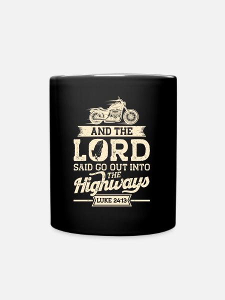Christlich Chopper Glaube Geschenk - Tasse einfarbig - Schwarz