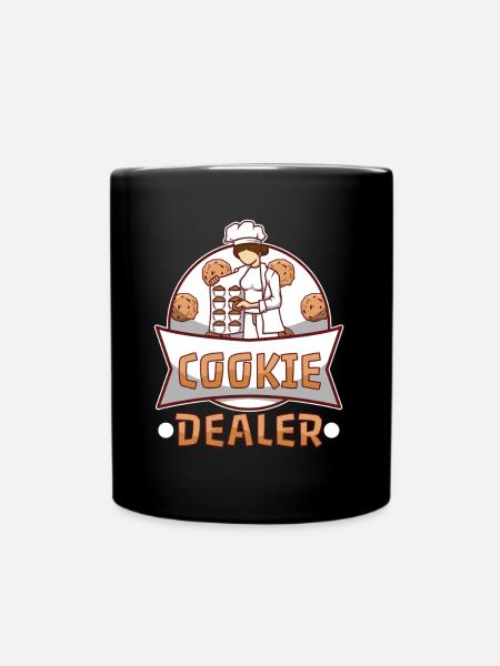 Cookie dealer - Tasse einfarbig - Schwarz