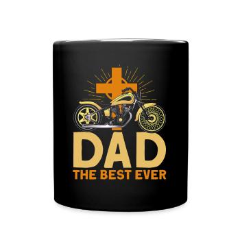 Faith Motorcyclist Chopper Gift - Full Colour Mug - black - Front