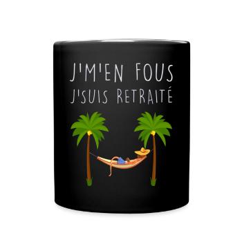 Je suis retraité Cadeau Homme Retraite Cool - Mug uni - noir - Devant