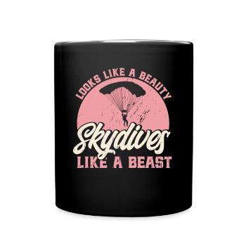 Skydive Skydiver Gift - Full Colour Mug - black - Front