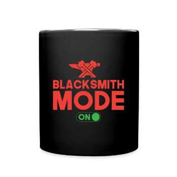 Blacksmith Mode On Metalsmith Gift Idea - Full Colour Mug - black - Front