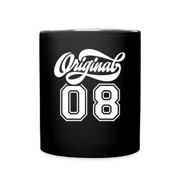 Millésime original 2008 - Mug uni - noir - Devant
