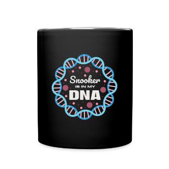 Snooker ist in meiner DNA - Tasse einfarbig - Schwarz - Vorne