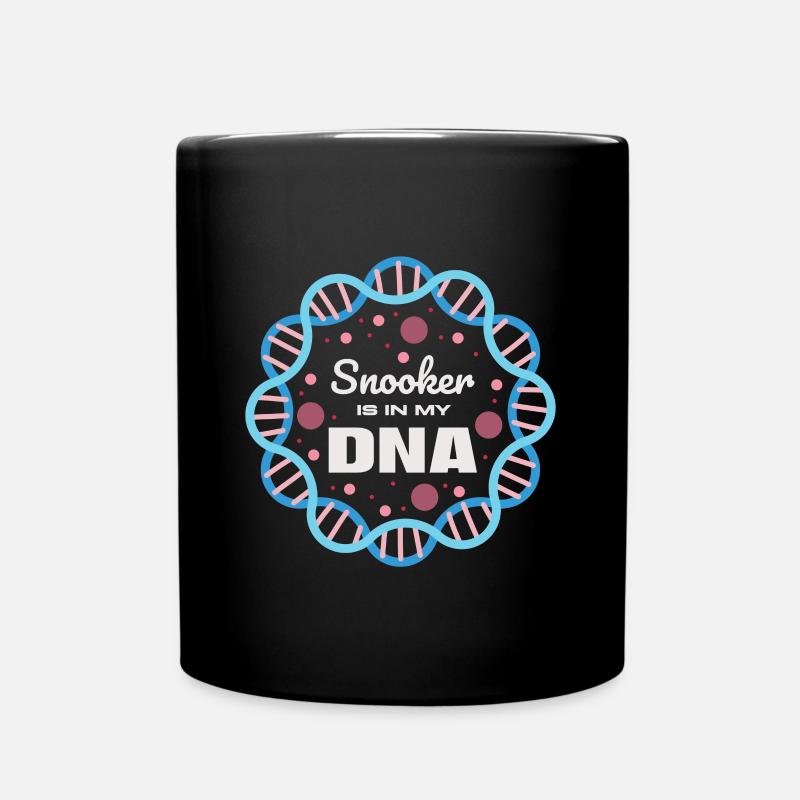 Snooker ist in meiner DNA - Tasse einfarbig - Schwarz