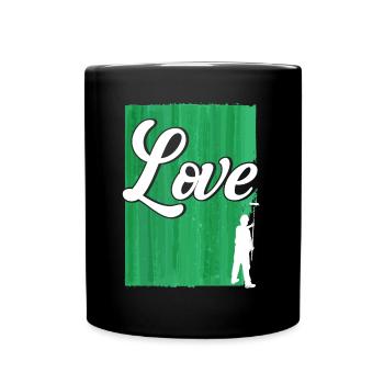 Bautenmaler Maler Farbe mischen Geschenk - Tasse einfarbig - Schwarz - Vorne