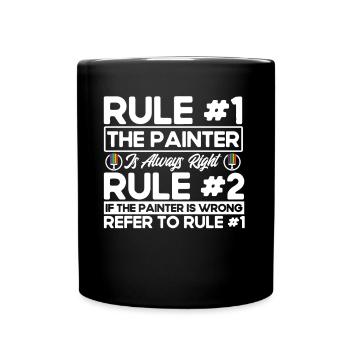 Building painter Painter Tradesman Gift - Full Colour Mug - black - Front