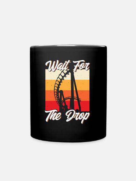 Wooden Roller Coaster Roller Coaster Roller Coaster Lovers Ges - Full Colour Mug - black
