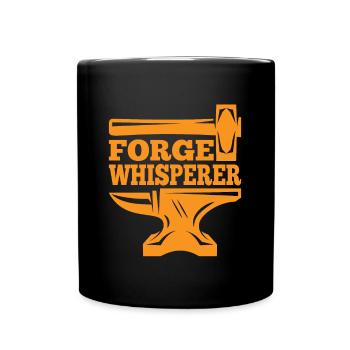 Metalsmith Forge Whisperer Blacksmith Gift Idea - Full Colour Mug - black - Front