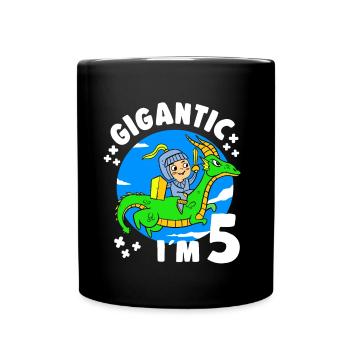 5ème B-Day Party gigantesque à 5 ans d’anniversaire - Mug uni - noir - Devant