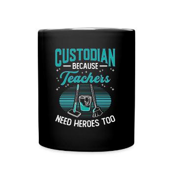 Des gardiens parce que les enseignants ont aussi besoin de héros - Mug uni - noir - Devant