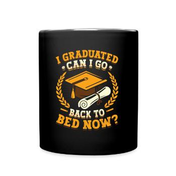 I graduated. - Full Colour Mug - black - Front