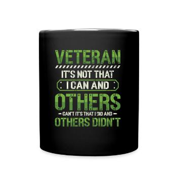 Stolz Auf Veteran, Anerkennung, Veterans Day. - Tasse einfarbig - Schwarz - Vorne