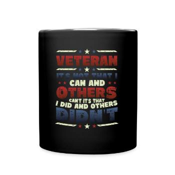 Stolz Auf Veteran, Anerkennung, Veterans Day. - Tasse einfarbig - Schwarz - Vorne