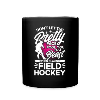 Field hockey game indoor field hockey team sports - Full Colour Mug - black - Front